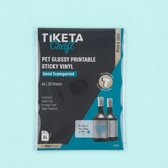 מדבקות PET אקריליות שקוף חלבי