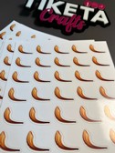 תגית שופר cutout מודפסת