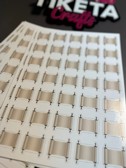 תגית מגילה פתוחה cutout מודפסת