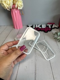 כיסוי מלבני קריסטלי שקוף 80/40/10 כיסוי מלבני קריסטלי שקוף 80/40/10