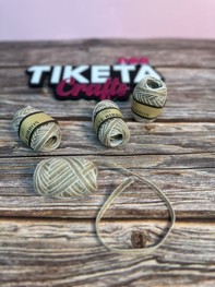 חוט פשתן טבעי לקשירה רחב חוט פשתן טבעי לקשירה רחב