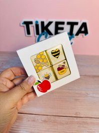 קופסאת שוקובוקס 4- לבן שמנת קופסאת שוקובוקס 4- לבן שמנת